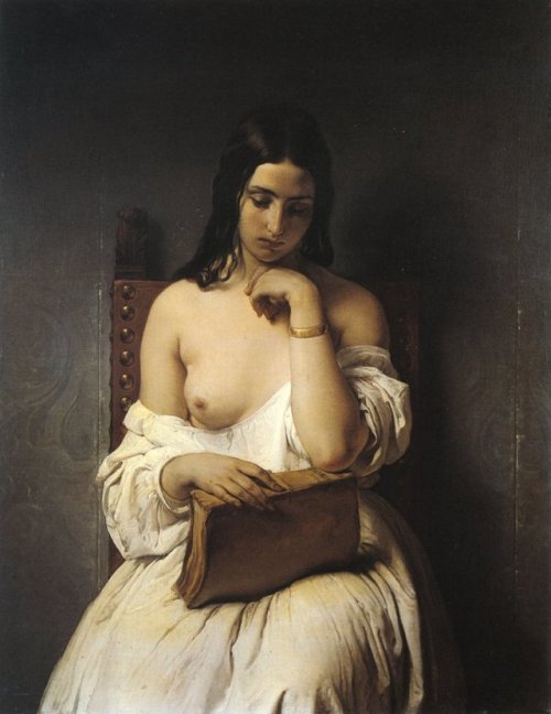 loumargi:La Meditazione by Francesco Hayez (1851)