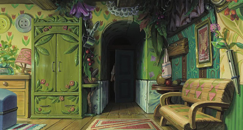 cinemamonamour - Ghibli Houses - The Borrowers’ House in Arrietty...