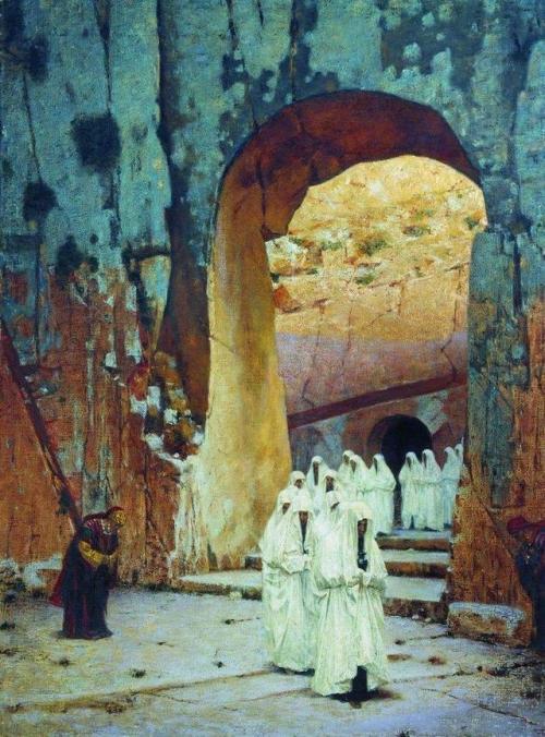 artist-vereshchagin:In Jerusalem. Royal tombs, Vasily...