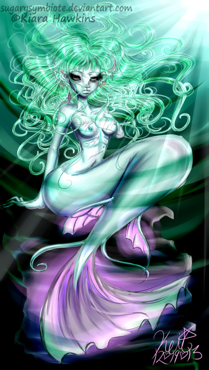 mermaid drawing on Tumblr