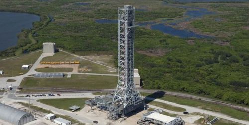 NASA’s new $1 billion launch platform has a bit of a lean. And...