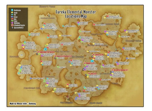 ultra-alberto-universe - Final Fantasy XIV Eureka Map - Mob...