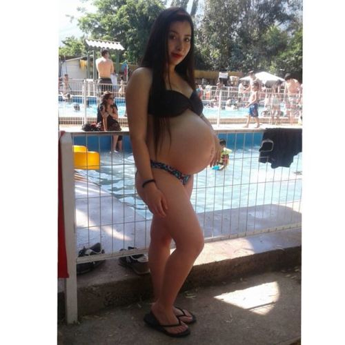 pregnantteens - Pregnant bikini teen.