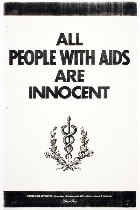 thegestianpoet - Gran Fury, All People With Aids Are Innocent,...