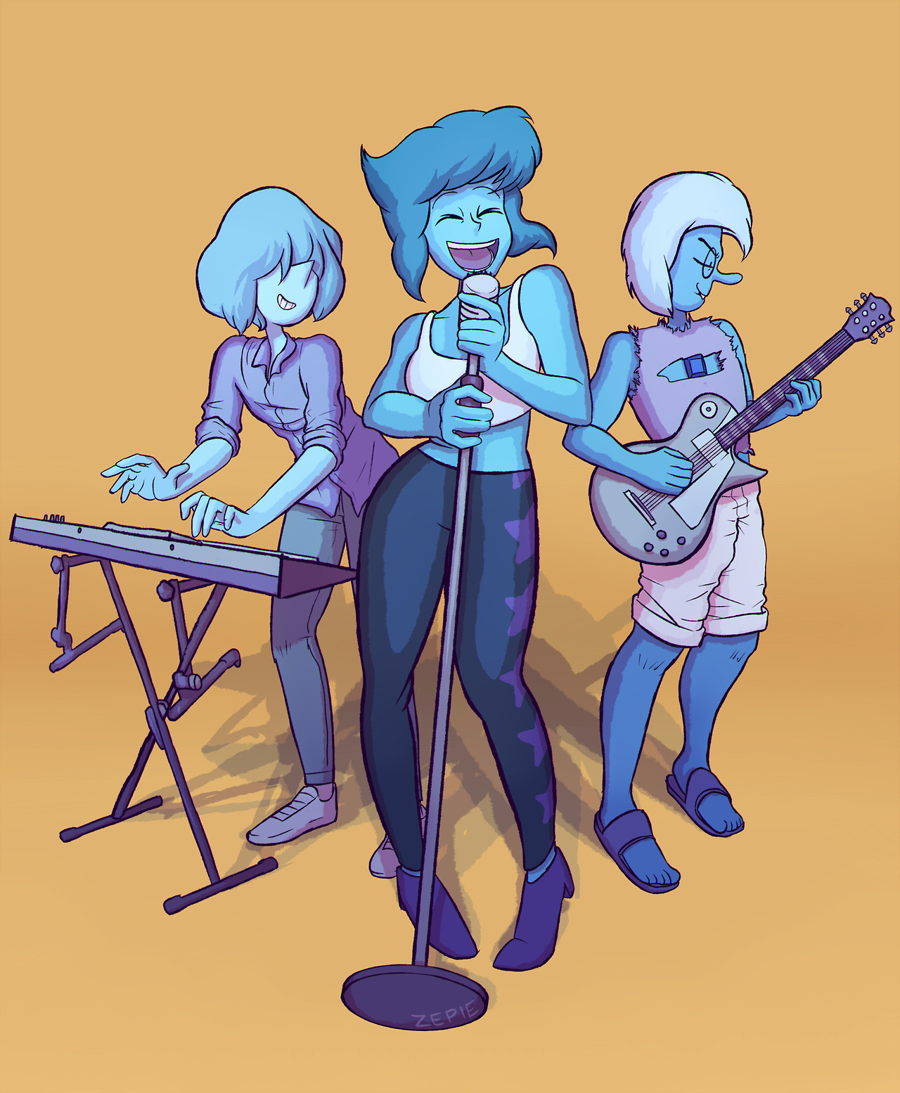 Blue Gem Group (ﾉ◕ヮ◕)ﾉ*:･ﾟ✧ | commissioned by @koreankitkat |