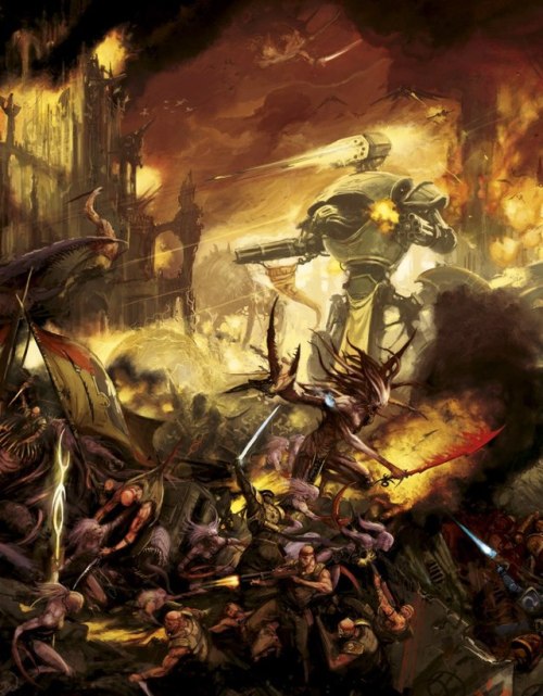 wh40kartwork:Imperium vs Chaos