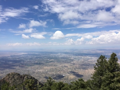 Sandia Peak New Mexico. Zoom in for hang glider