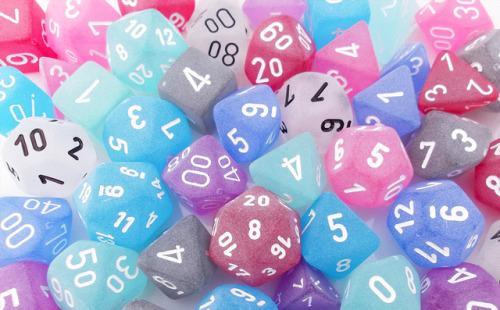 darkelfdice - Anyone else feel a chill in here? Frosted dice...