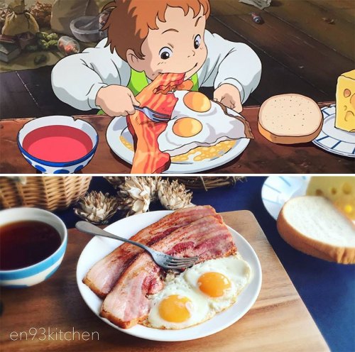 mori-sketchbook - joseancoss - Real life anime food @flynneware