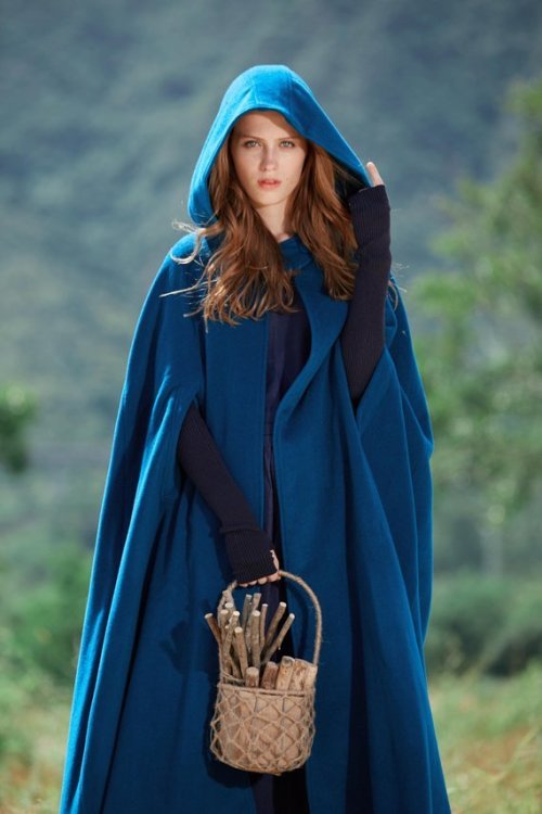 ourfancybouquetuniverse - Maxi Hooded Wool Cape ON SALE NOW...
