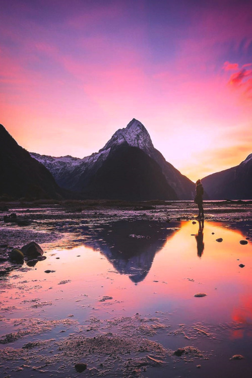 lsleofskye:Watching colours explosions in Milford Sound |...