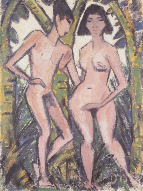 expressionism-art - Adam Und Eva, 1921, Otto MuellerSize - ...