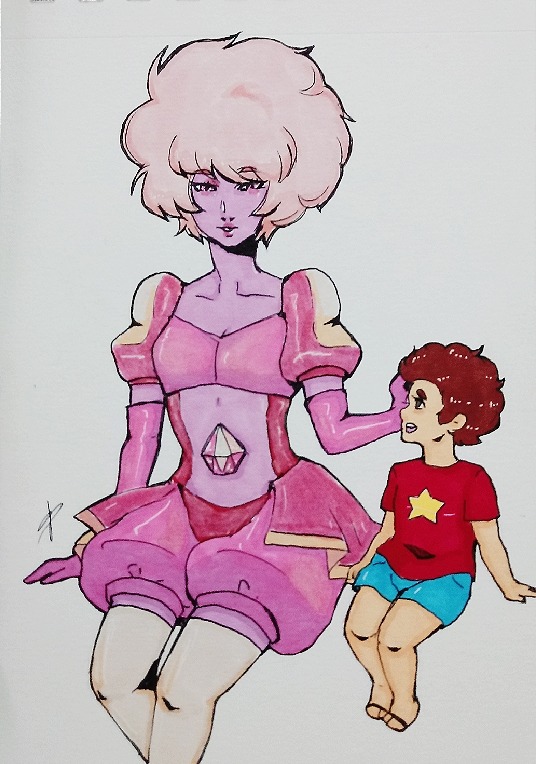 Mother and son ❤💎 (art by me)