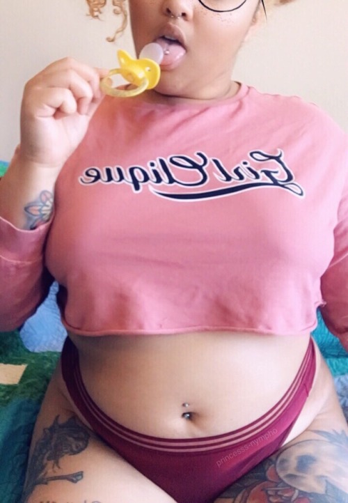 princesss-nympho - I can fit a lot more than a paci in my mouth...