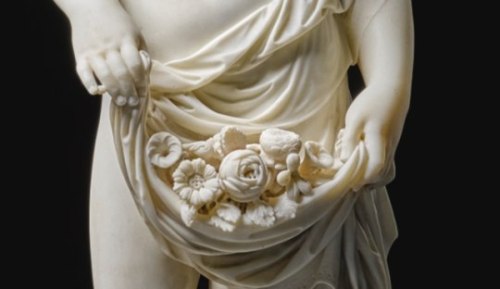 inosanteria - Detail of Allegory of Spring. Marble.