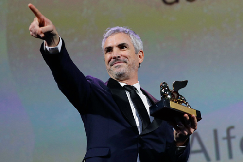 tessathompsson - Alfonso Cuarón receives the Golden Lion for...
