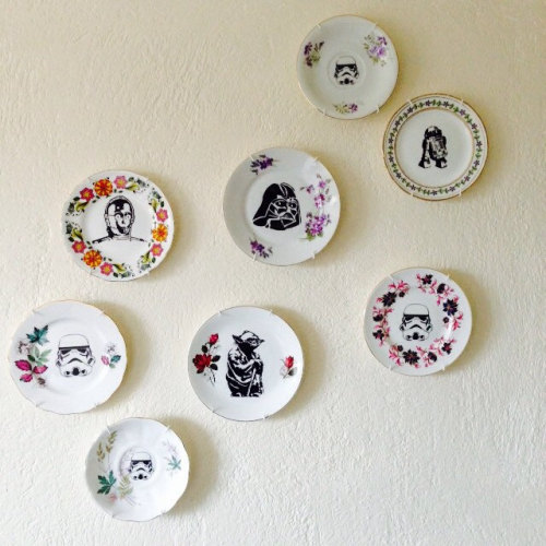 sosuperawesome - Illustrated plates by LaviniasTeaParty on Etsy•...