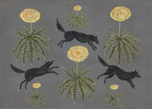 littlealienproducts - Dandelion Dogs Print byswanbones