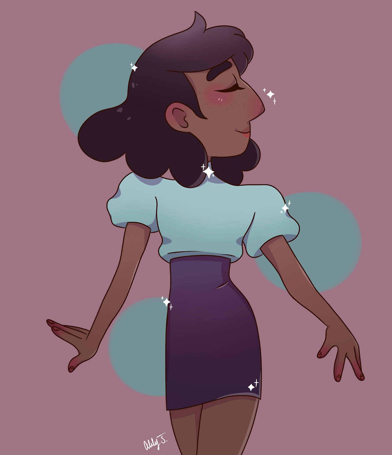 I loved how Connie looked in Kevin Party.