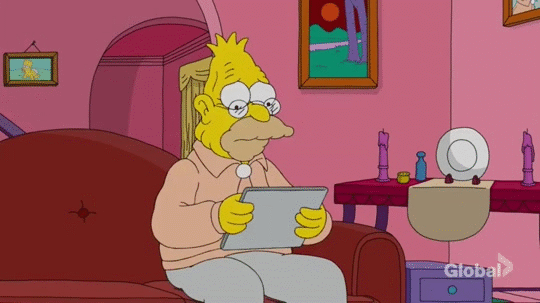 Simpsons Grandpa Gif 6