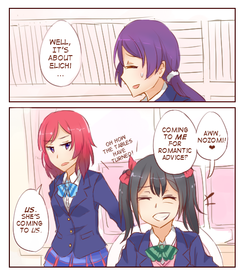 myonmukyuu:Was thinking of a setting where NicoMaki is the only...