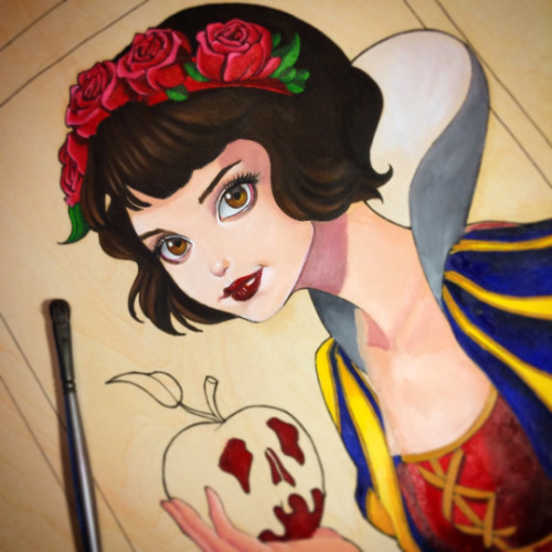 princessesfanarts - Snow White WIP by ChrissieZullo
