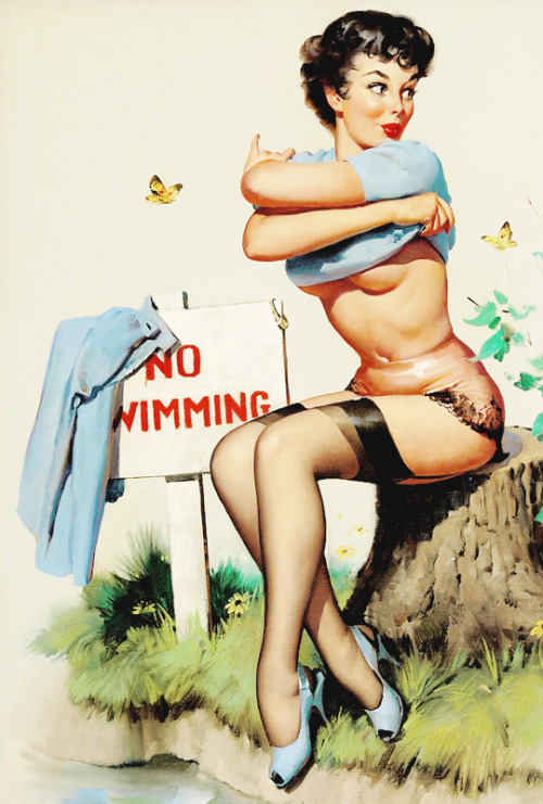 vintagegal:“Taking a Chance" by Gil Elvgren, 1962