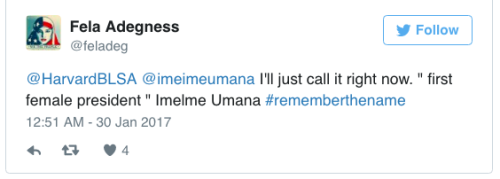 the-movemnt - Imelme Umana becomes first black woman to serve as...
