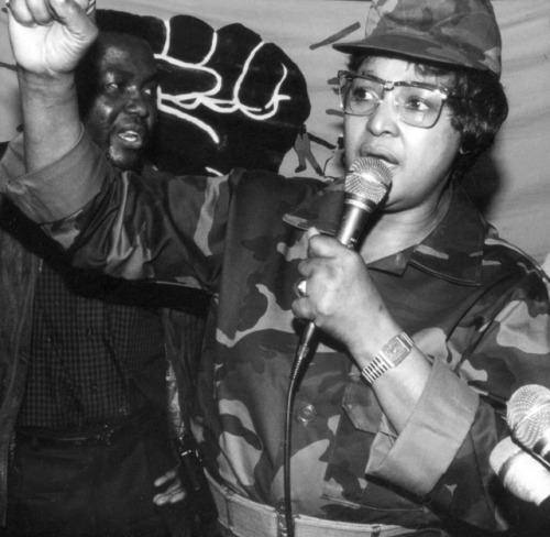 Controversial South African activist and leader, Winnie...