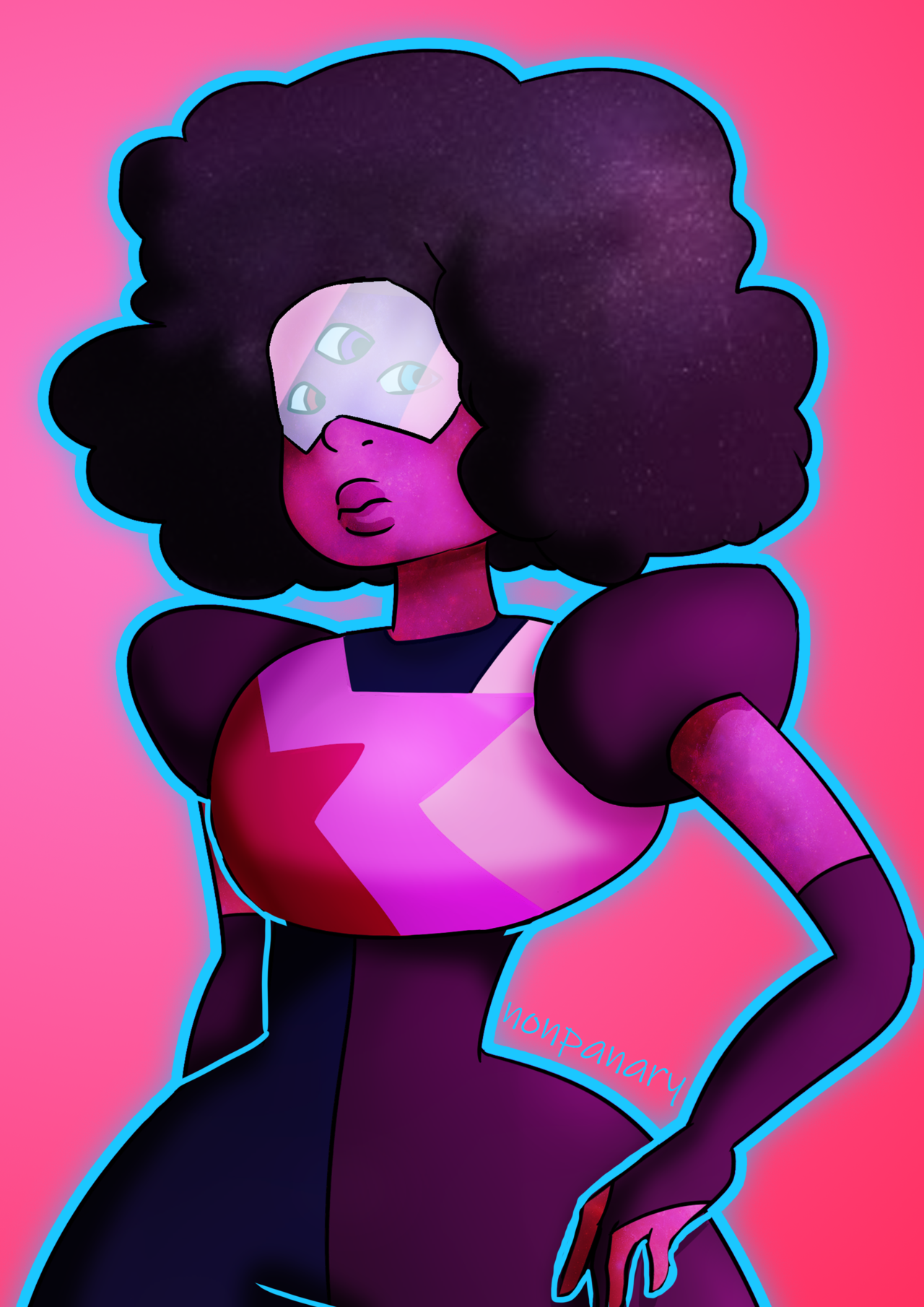 decided to go back to a picture of Garnet I did a while ago that I didn’t really like and touch it up a bit!