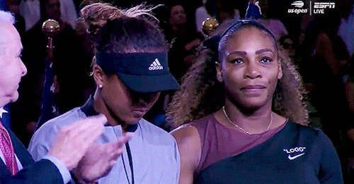 isshemonica - angiekerber - Serena Williams comforting Naomi...