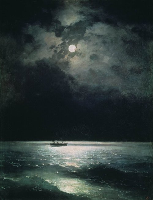 beisaurus - The Black Sea at Night- Ivan Aivazovsky, 1879