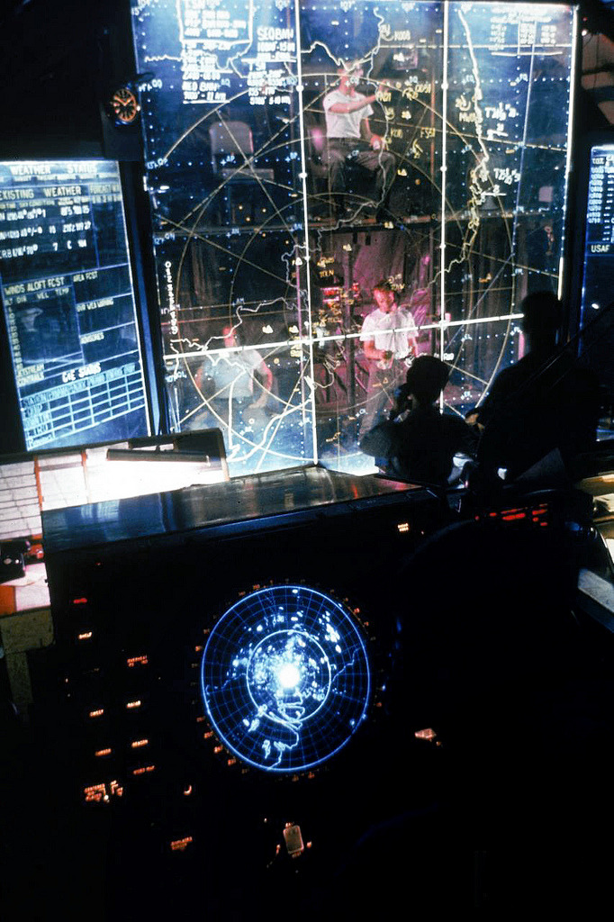 godshufflesherfeet:
“USAF specialists directing missions from command center using transparent maps and electronic surveillance & tracking equipment at Tan Son Nhut, Saigon 1966/Larry Burrows
”