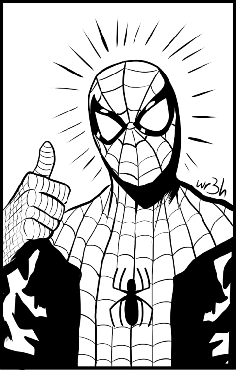 wr3hart - Going to try and do some Inktober art! With a Spider-Man...