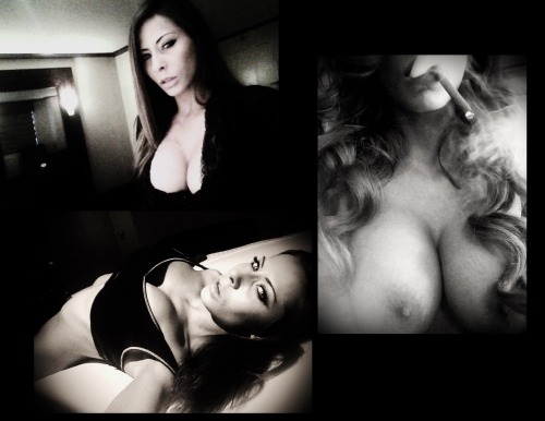 It was a Sexy Black&White Blunt Day…Bountiful Breasts...