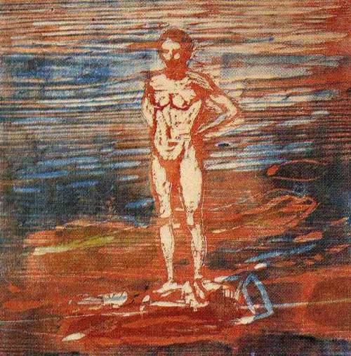 expressionism-art - Man Bathing, 1899, Edvard MunchSize - 44x44...