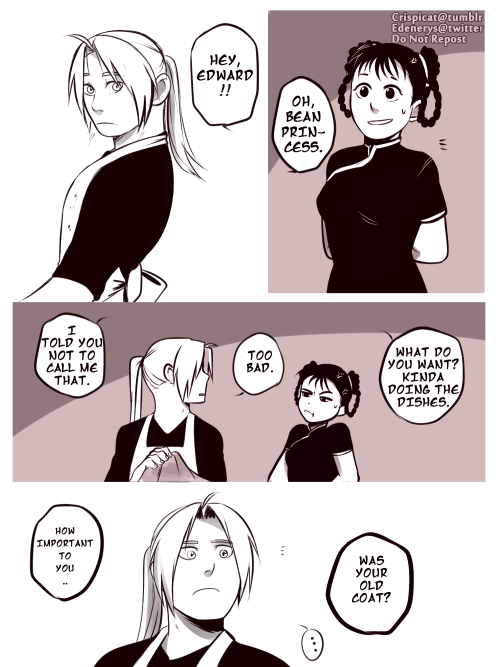 justanotherfmablog:crispicat:Theyre not always getting on...