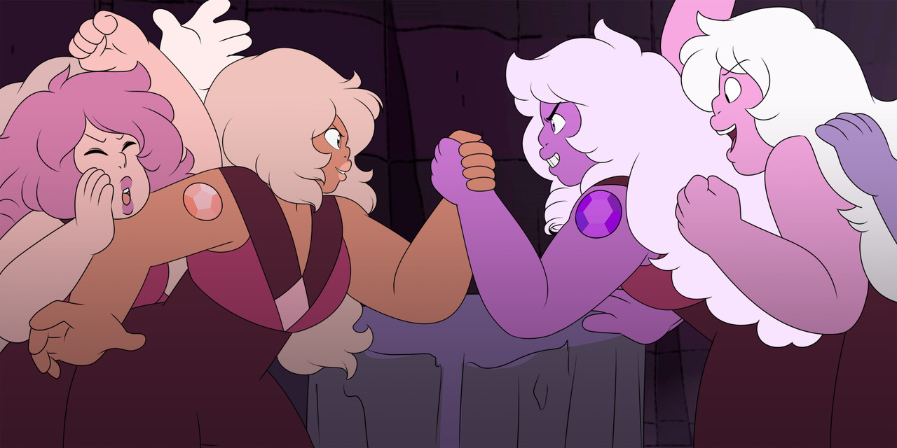 Rose Quartzes vs Amethysts in a Prime Kindergarten test of strength. Who will win?!
