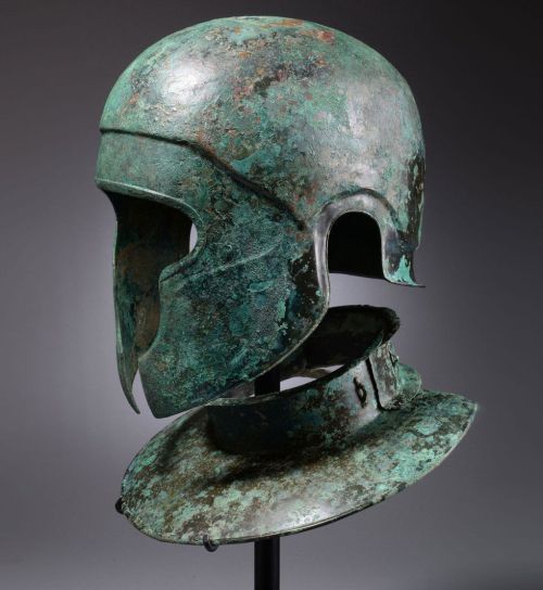 archaicwonder - Samnite Bronze Helmet and Neckguard, C. 450...