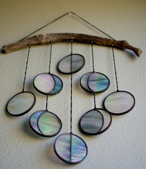 sosuperawesome - Stained Glass Moon Phase Wall Hangings and Moon...