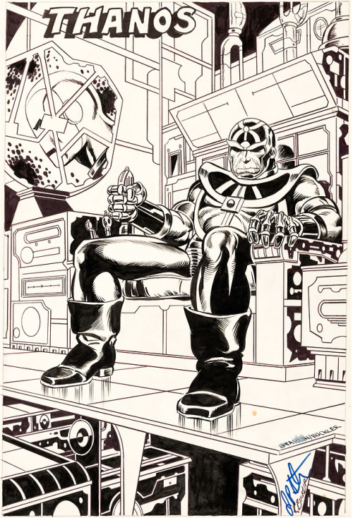 thebristolboard - Early Thanos concept drawing by Jim Starlin and...