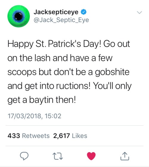 therealjacksepticeye - jacksoopticboop - Translation - Happy Irish...