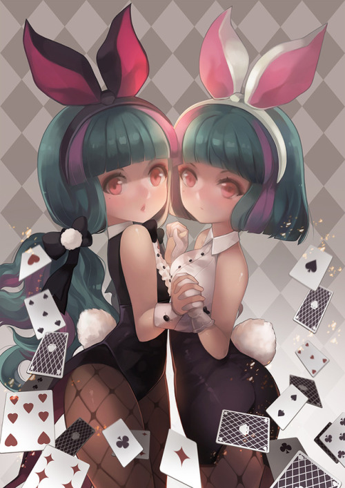 officialmapleart - MapleStory 2 Bunny girls Illustrations