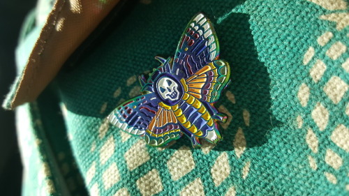 larkthistle - can’t gush enough about my goth moth pin from...