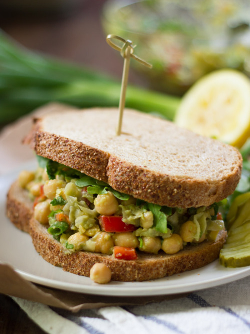 fitandhealthyfoods - These smashed chickpea sandwiches are made...