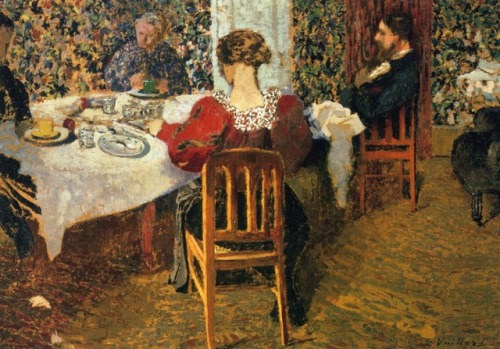 artist-vuillard - The End of Breakfast at Madam Vuillard,...