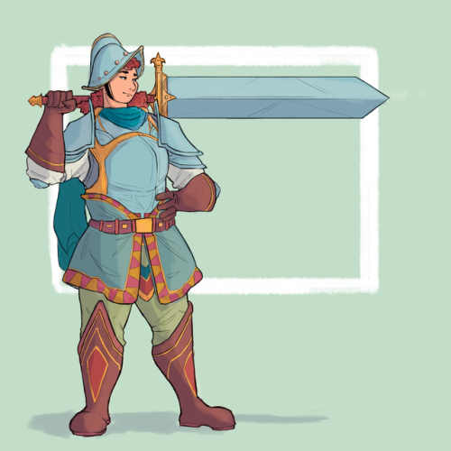 beebalee:In an art-block right now but here’s a cool knight