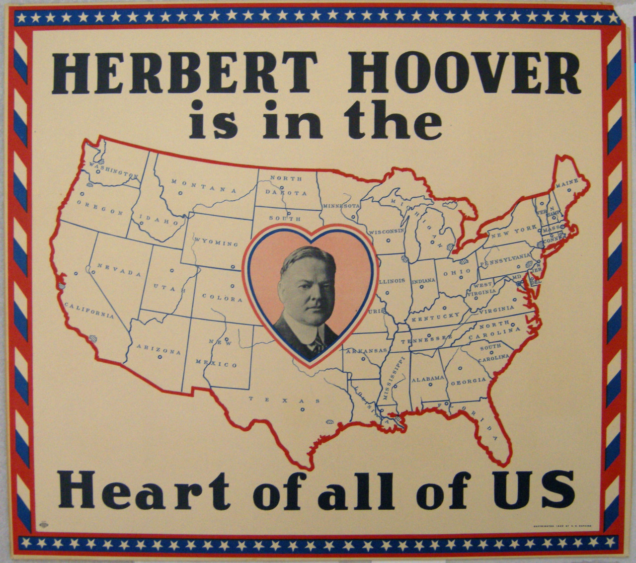 Herbert Hoover campaign poster - 1928