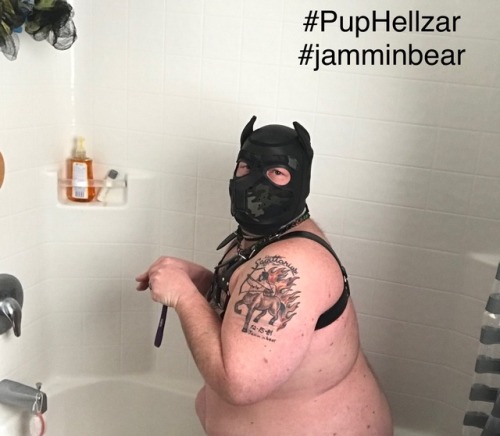 jamminbear - Puppy bathtime! Anyone wanna help wash this puppy?