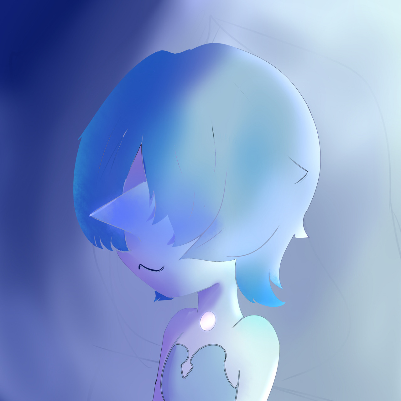 MAde a Pearl a blue one in particular a lot of thigns went wrong but I still just went with it oh well